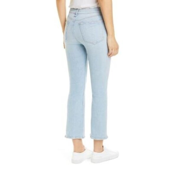 Rag & Bone Womens High Rise Light Wash Cropped Flared Ankle Jeans Sz 30 New - Picture 2 of 12